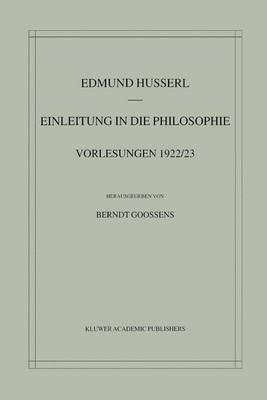 Book cover for Einleitung in Die Philosophie