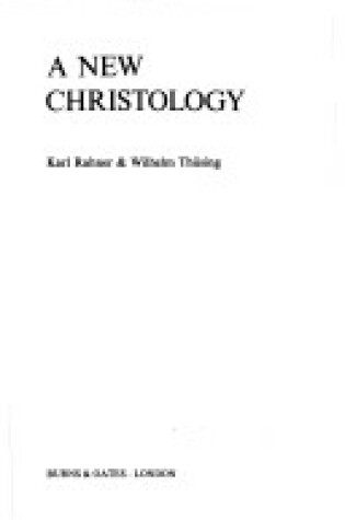 Cover of A New Christology