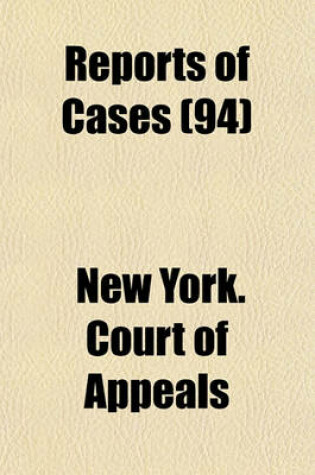 Cover of Reports of Cases (Volume 94)