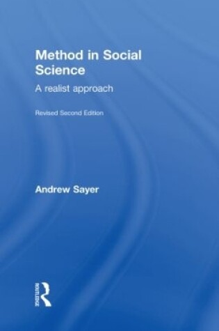 Cover of Method in Social Science