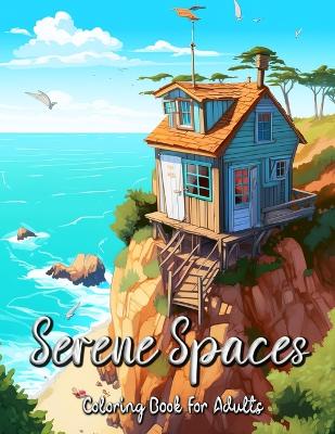 Book cover for Serene Spaces Coloring Book for Adults