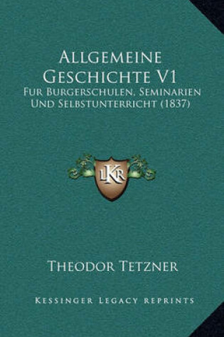 Cover of Allgemeine Geschichte V1