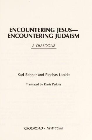 Cover of Encountering Jesus