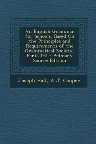 Cover of An English Grammar for Schools