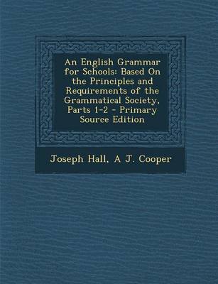 Book cover for An English Grammar for Schools