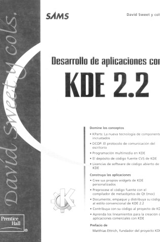 Cover of Desarrollo de Aplicaciones Con KDE 2.2