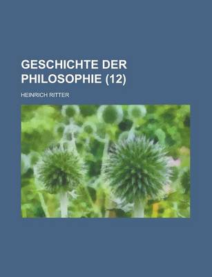 Book cover for Geschichte Der Philosophie (12)