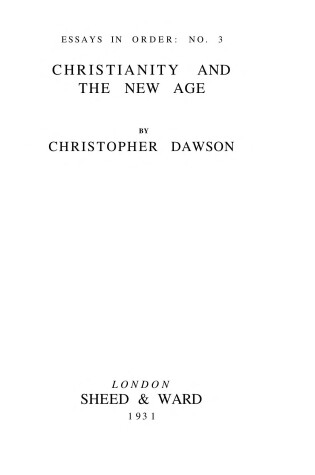 Cover of Christianity and the New Age