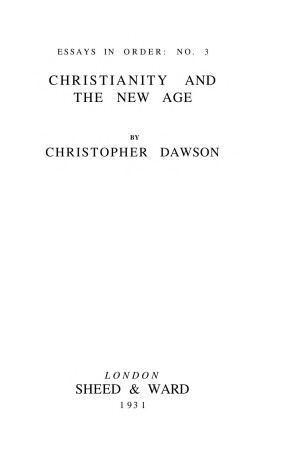 Book cover for Christianity and the New Age