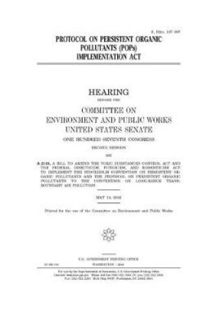 Cover of Protocol on Persistent Organic Pollutants (POPs) Implementation Act