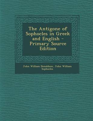 Book cover for Antigone of Sophocles in Greek and English