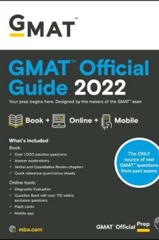 Cover of GMAT Official Guide 2022 – Book + Online Question Bank, 1ed