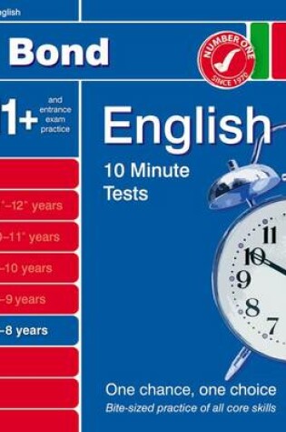 Cover of Bond 10 Minute Tests English 7-8 Years