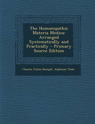 Book cover for The Homoeopathic Materia Medica