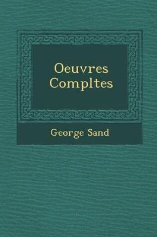 Cover of Oeuvres Completes