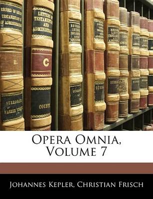 Book cover for Opera Omnia, Volume 7