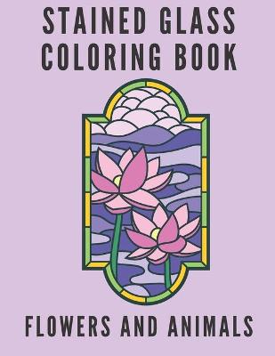 Book cover for Stained Glass Coloring Book