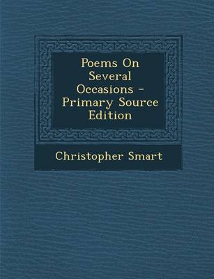 Book cover for Poems on Several Occasions - Primary Source Edition