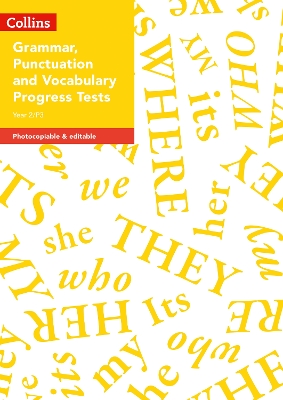 Book cover for Year 2/P3 Grammar, Punctuation and Vocabulary Progress Tests