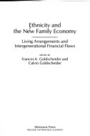 Cover of Ethnicity And The New Family Economy