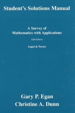 Cover of Student's Solution Manual