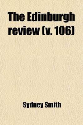 Book cover for The Edinburgh Review Volume 106