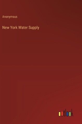 Cover of New York Water Supply