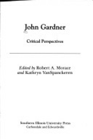 Cover of John Gardner, Critical Perspectives