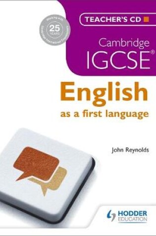 Cover of Cambridge IGCSE English First Language Teacher's CD 3ed