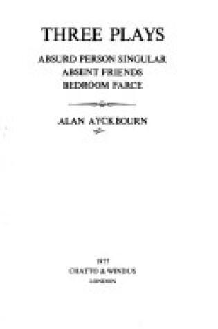 Cover of Three Plays