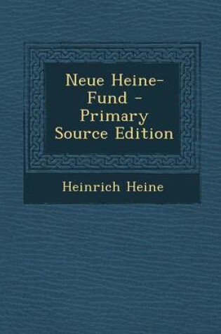 Cover of Neue Heine-Fund