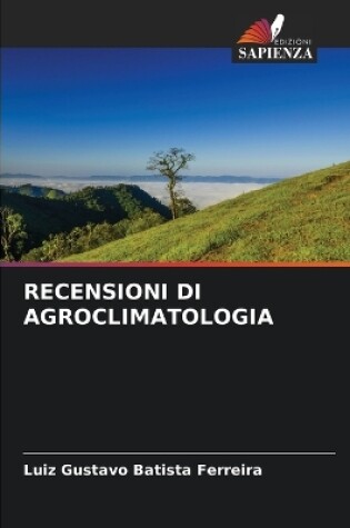 Cover of Recensioni Di Agroclimatologia