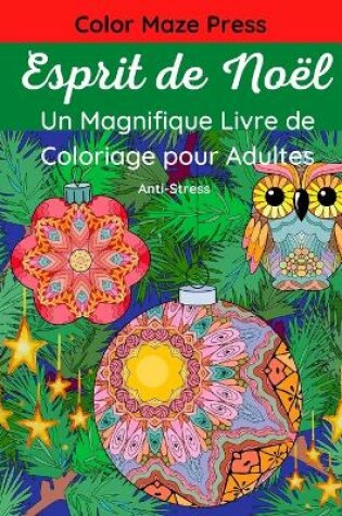 Cover of Esprit de Noel - Un Magnifique Livre de Coloriage Pour Adultes