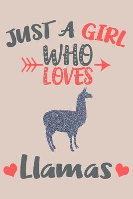 Book cover for Just A Girl Who Loves Llamas Journal