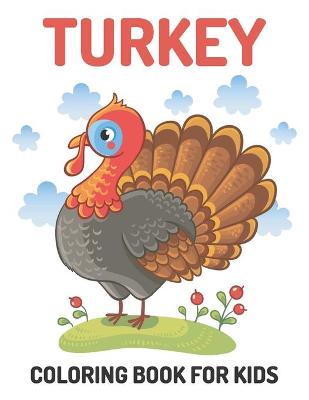 Book cover for Turkey coloring book for kids