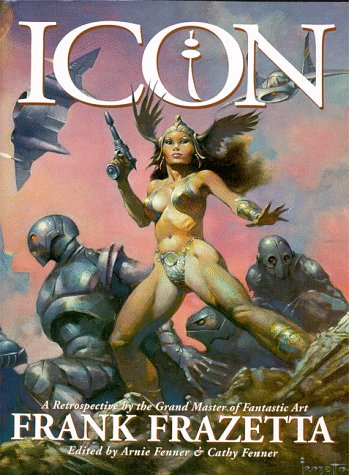 Book cover for Icon: a Retrospective by the Grand Master of Fantastic Art, Frank Frazetta