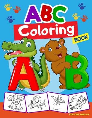 Book cover for ABC Coloring Book for Kids Ages 4-8