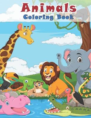 Book cover for Animals Coloring Book