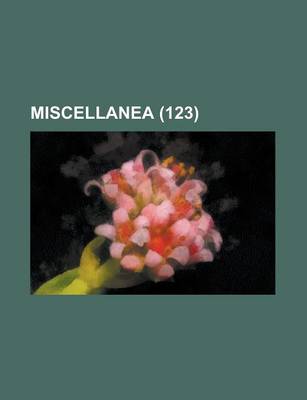 Book cover for Miscellanea (123)