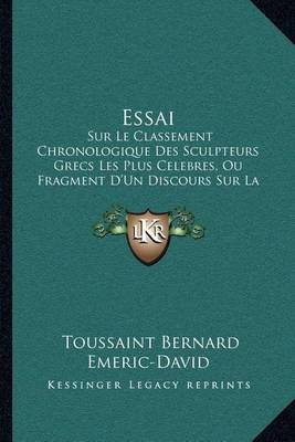 Book cover for Essai