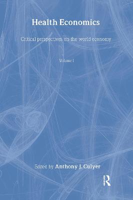 Book cover for Health Economics Vol1