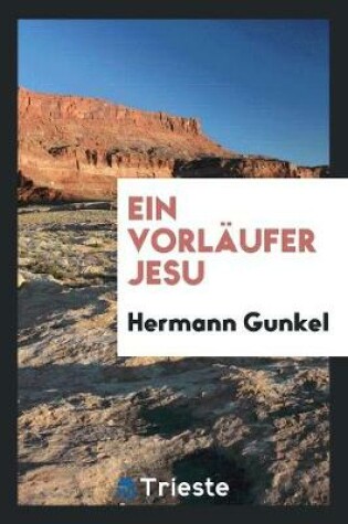 Cover of Ein Vorläufer Jesu