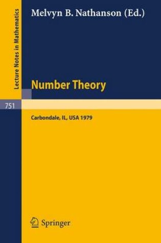 Cover of Number Theory, Carbondale 1979