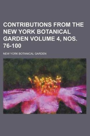 Cover of Contributions from the New York Botanical Garden (Volume 7)