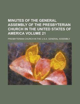 Book cover for Minutes of the General Assembly of the Presbyterian Church in the United States of America (1853)