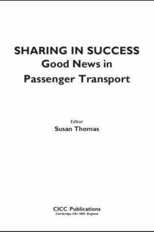 Cover of Transport Sharing in Success - Good News in Passenger Transport