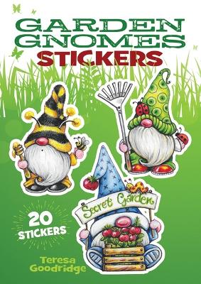 Book cover for Garden Gnomes Stickers: 20 Stickers