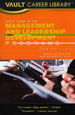 Book cover for Vault Guide to Management and Leadership Development Programs