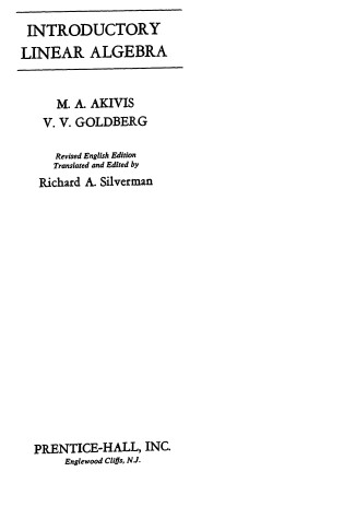 Cover of Introductory Linear Algebra