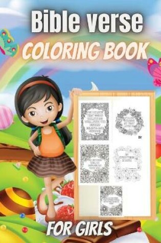 Cover of Bible Verse Coloring Book For Girls